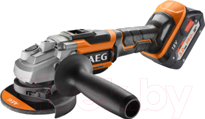 Профессиональная угловая шлифмашина AEG Powertools BEWS 18-125BL Li-502C - фото