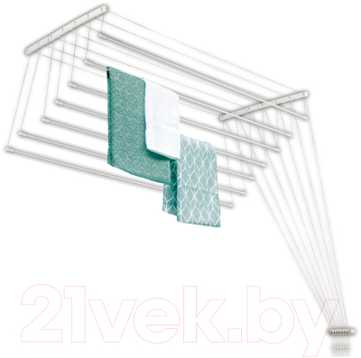 Сушилка для белья Comfort Alumin Group Потолочная 7 прутьев 120см