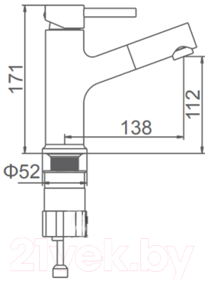 Смеситель Ledeme L1055-25