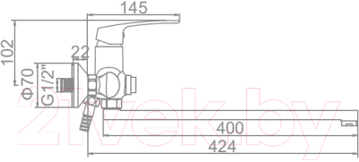 Смеситель Ledeme L2372