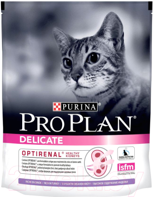 Сухой корм для кошек Pro Plan Delicate Optirenal с индейкой - фото
