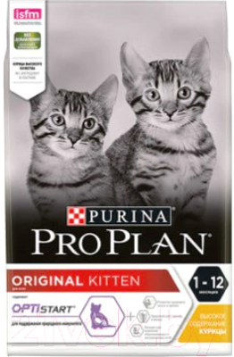 Сухой корм для кошек Pro Plan Kitten Optistart с курицей - фото