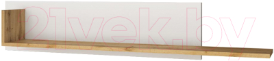 Полка Anrex Taurus (белый/дуб вотан) - фото