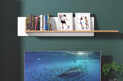 Полка Anrex Taurus (белый/дуб вотан)