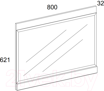 Зеркало Anrex Diesel (дуб мадура)