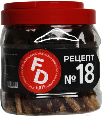 Лакомство для собак For Dogs Филе страуса на палочке из воловьей кожи / TUZ509 - фото