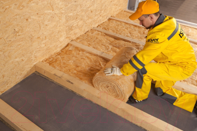 Мат теплоизоляционный Isover Мастер-Стандарт-Твин 50х1220х8250/E/К S 20