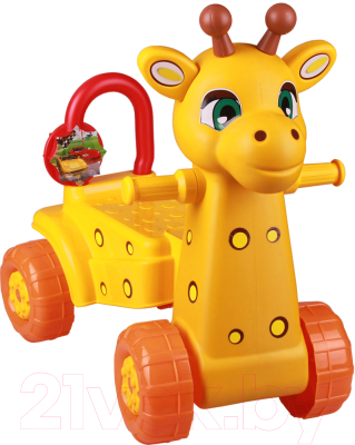 Каталка детская Альтернатива Жираф / М3892 - фото