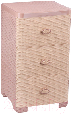 Комод пластиковый Альтернатива Плетенка / М2432 - фото