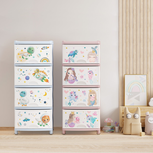 Комод пластиковый Альтернатива Для мальчиков / М1243