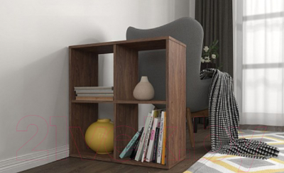 Стеллаж Polini Kids Home Smart Кубический 4 секции (винтаж)