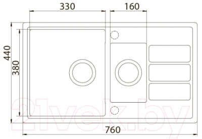 Мойка кухонная ZORG Eco 4 (бежевый)