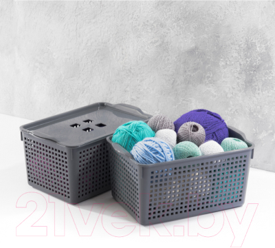 Корзина Violet Лофт / 641006 (2л, белый)