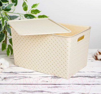 Корзина Violet Береста / 523126 (14л, слоновая кость)