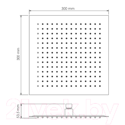 Лейка верхнего душа Wasserkraft A118