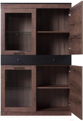 Шкаф с витриной Anrex Jagger 2V2D1S