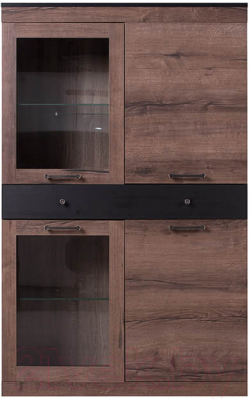 Шкаф с витриной Anrex Jagger 2V2D1S