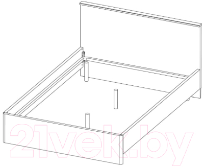 Двуспальная кровать Anrex Jagger 160
