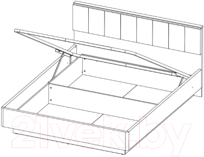 Двуспальная кровать Anrex Jagger 160 М с ПМ