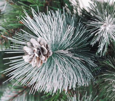 Ель искусственная Бифорес Люкс серебро / ЛЮС 190