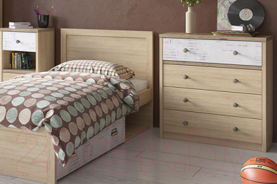 Комод Anrex Diesel 4S/D2 (дуб мадура/энигма)