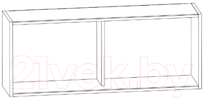 Полка-ячейка Anrex Diesel 1N (дуб мадура)