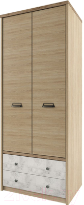 Шкаф Anrex Diesel 2DG2S/D2 (дуб мадура/энигма) - фото