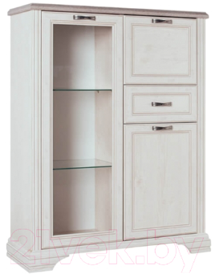 Шкаф с витриной Anrex Monako 1V2D1S - фото