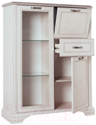 Шкаф с витриной Anrex Monako 1V2D1S