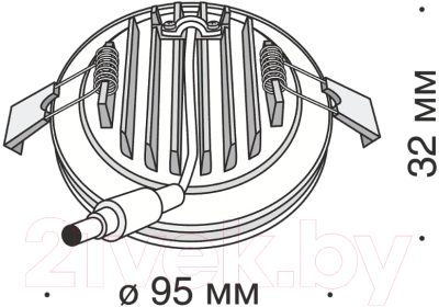 Точечный светильник Maytoni Phanton DL2001-L12W4K