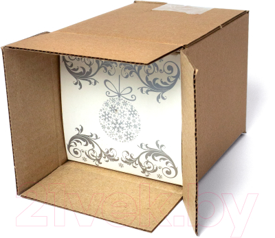 Шар новогодний Грай Прожектор серебро Ф-52