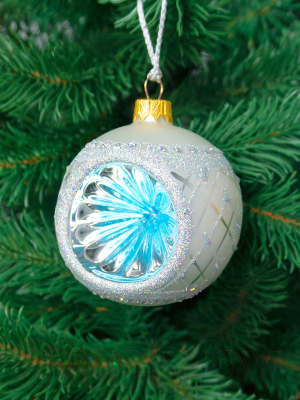 Шар новогодний Грай Прожектор серебро Ф-52