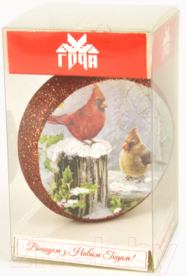 Елочная игрушка Грай Медальон-Птички Ф-95