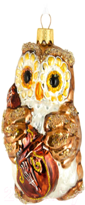 Елочная игрушка Грай Сова с виолончелью Ф-63 - фото