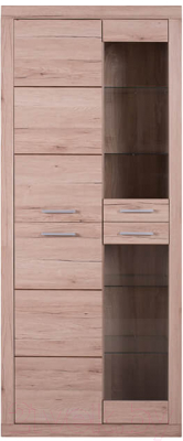 Шкаф с витриной Anrex Oskar 2V2D (дуб санремо)