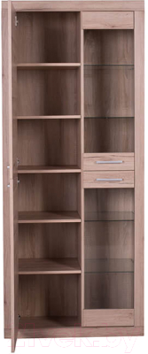 Шкаф с витриной Anrex Oskar 2V2D (дуб санремо)