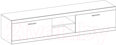Тумба Anrex Oskar RTV 2S2NB (дуб санремо)