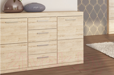 Тумба Anrex Oskar 2D4S (дуб санремо)