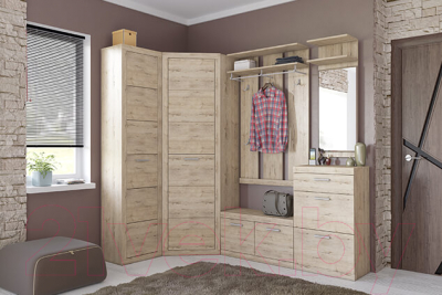 Шкаф Anrex Oskar угловой L-P (дуб санремо)