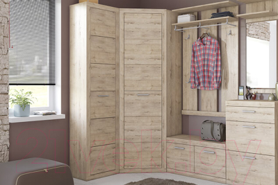 Шкаф Anrex Oskar угловой L-P (дуб санремо)