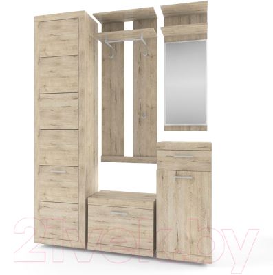 Зеркало Anrex Oskar 1N (дуб санремо)