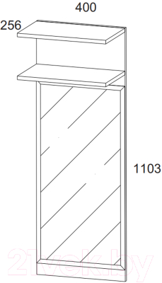 Зеркало Anrex Oskar 1NL (дуб санремо)