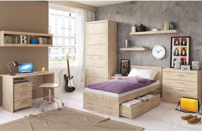 Полка Anrex Oskar 1NB (дуб санремо)