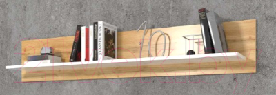 Полка Anrex Taurus ВТ (белый глянец/дуб вотан)