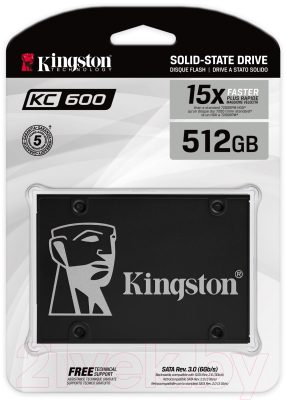 SSD диск Kingston KC600 512GB (SKC600/512G)