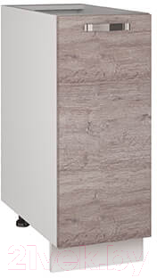 Шкаф-стол кухонный Anrex Alesia 1D/30-F1 (серый/дуб анкона) - фото