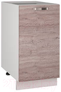 Шкаф-стол кухонный Anrex Alesia 1D/40-F1 (серый/дуб анкона) - фото