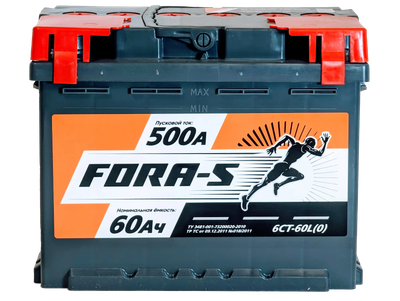 Автомобильный аккумулятор Fora-S R+