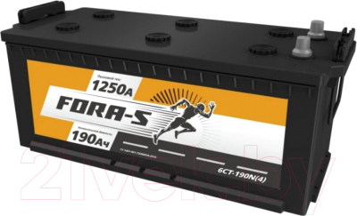 Автомобильный аккумулятор Fora-S Евро 4 клемма болт - фото