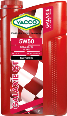 Моторное масло Yacco Galaxie GT 5W50 - фото